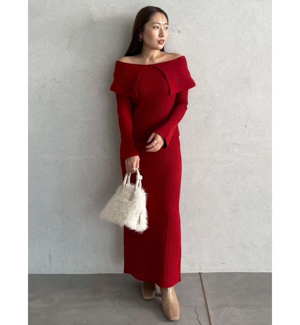 LAGUNAMOON「【POLO BCSコラボ】Iラインニットスカート」|スカート|