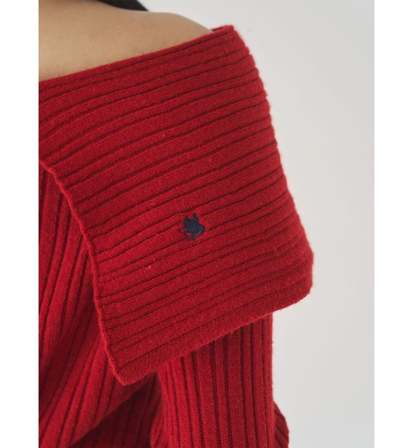 LAGUNAMOON「【POLO BCSコラボ】ワイドカラーニットプルオーバー」|ニット・セーター|