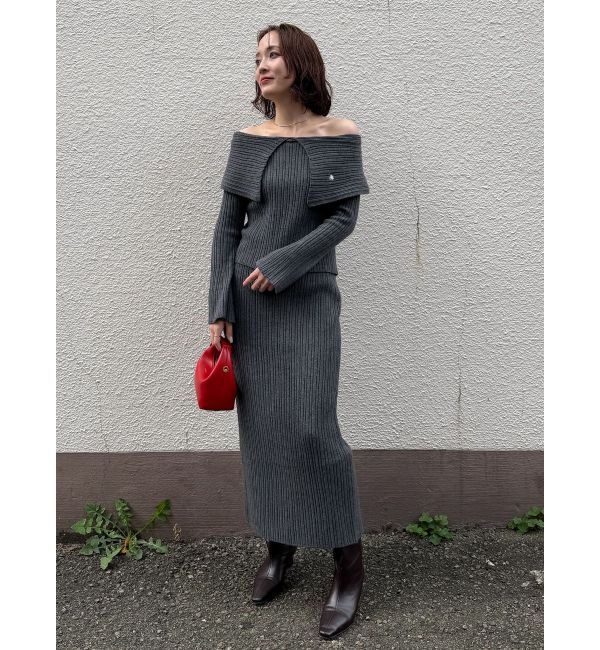 LAGUNAMOON「【POLO BCSコラボ】ワイドカラーニットプルオーバー」|ニット・セーター|