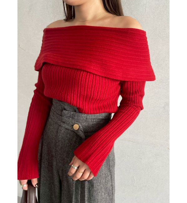 LAGUNAMOON「【POLO BCSコラボ】ワイドカラーニットプルオーバー」|ニット・セーター|