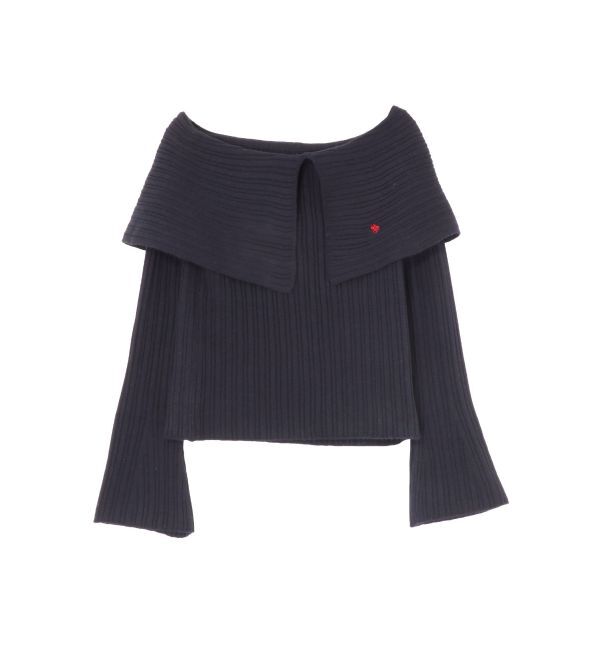 LAGUNAMOON「【POLO BCSコラボ】ワイドカラーニットプルオーバー」|ニット・セーター|