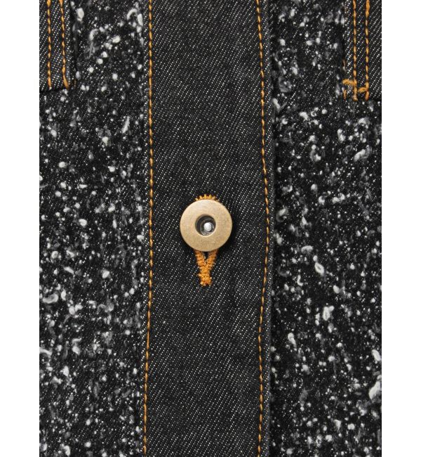 LAGUNAMOON「ツイードライクノーカラーデニムジャケット」|デニムジャケット|