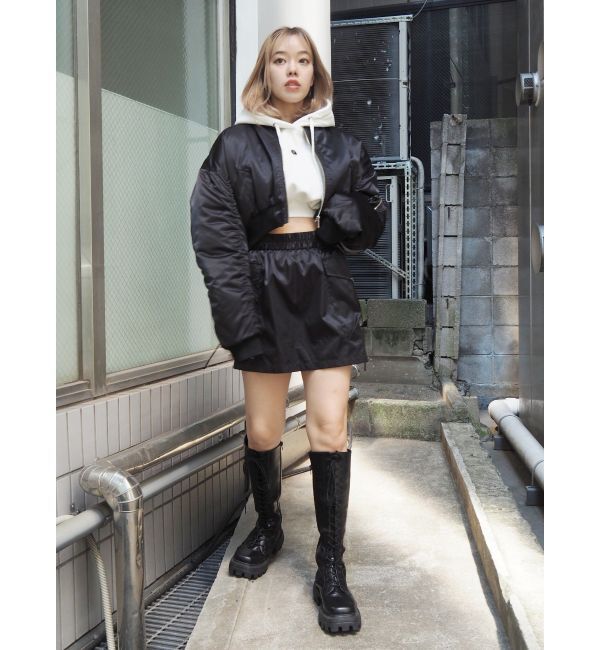 EVRIS「サテンショートMA-1【セットアップ着用可能】」|ブルゾン・スタジャン|