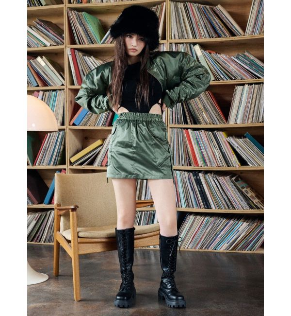 EVRIS「サテンショートMA-1【セットアップ着用可能】」|ブルゾン・スタジャン|