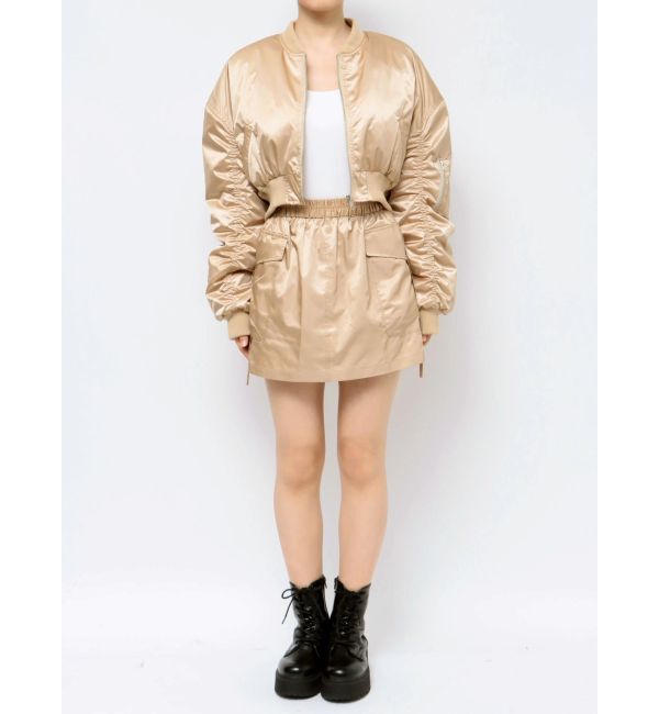 EVRIS「サテンショートMA-1【セットアップ着用可能】」|ブルゾン・スタジャン|