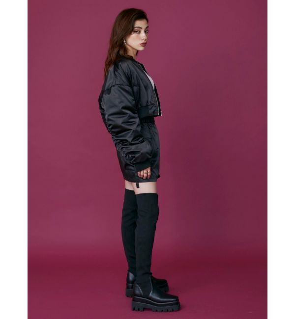 EVRIS「サテンショートMA-1【セットアップ着用可能】」|ブルゾン・スタジャン|