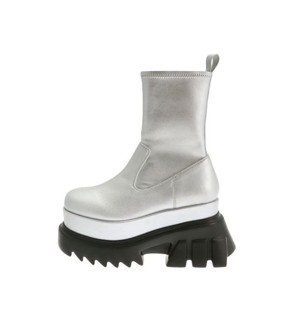 EVRIS「プラットフォームショートブーツ」|ショートブーツ|