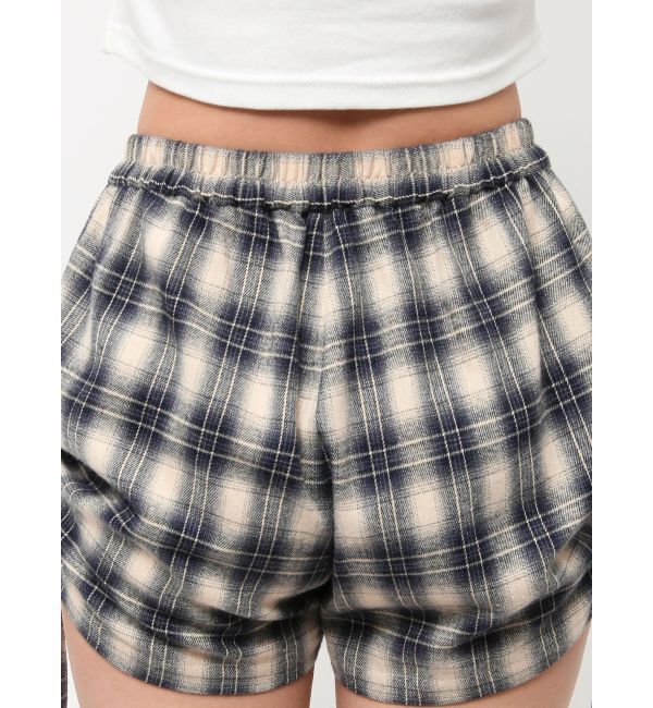 EVRIS「サイドギャザーチェックショートパンツ【セットアップ着用可能】」|その他|