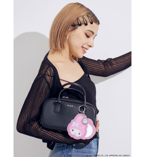 EVRIS「【メロクロコラボ】マイメロディグリッターミラーキーホルダー」|チャーム・キーホルダー|