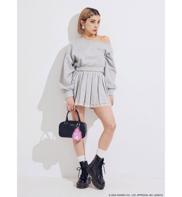 EVRIS「【メロクロコラボ】マイメロディグリッターミラーキーホルダー」|チャーム・キーホルダー|