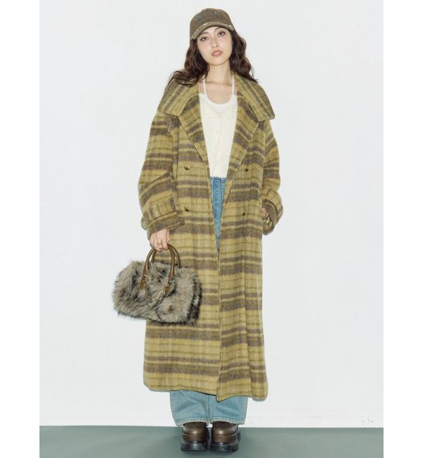 EVRIS「スタンドカラーロングコート」|チェスターコート|