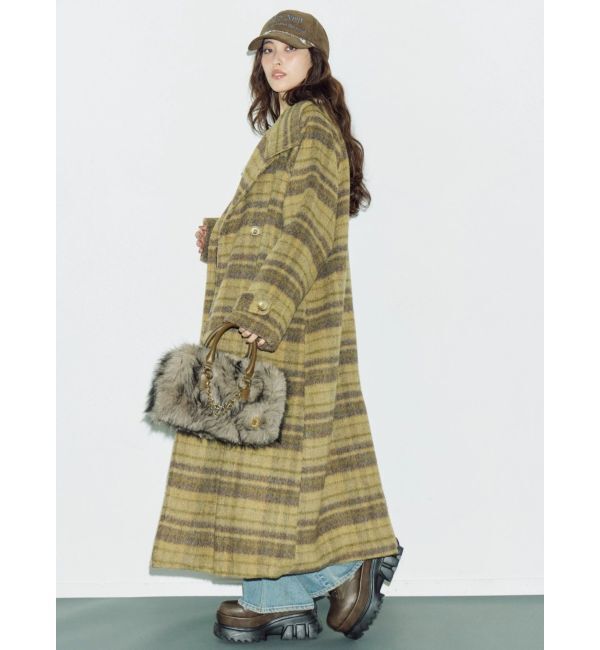 EVRIS「スタンドカラーロングコート」|チェスターコート|