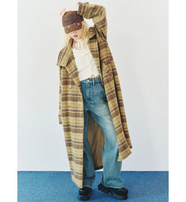 EVRIS「スタンドカラーロングコート」|チェスターコート|