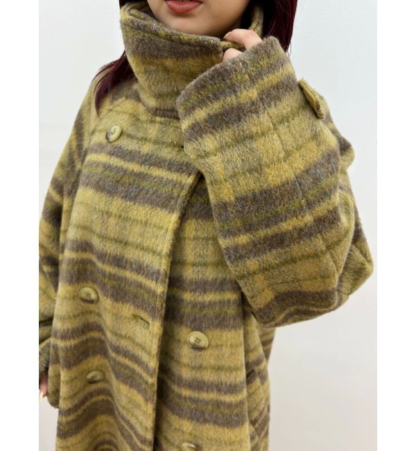 EVRIS「スタンドカラーロングコート」|チェスターコート|