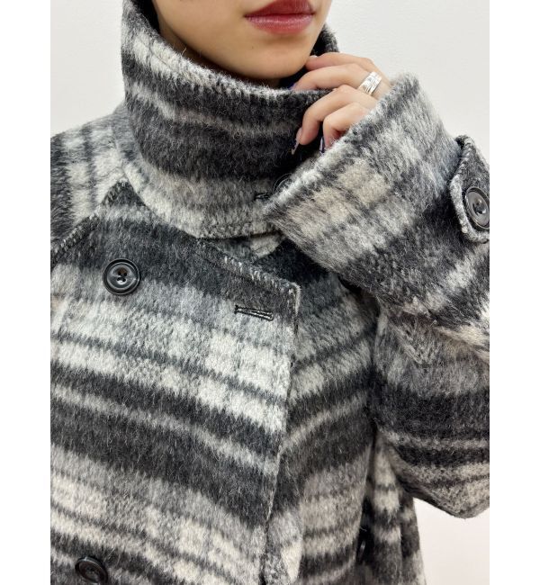 EVRIS「スタンドカラーロングコート」|チェスターコート|