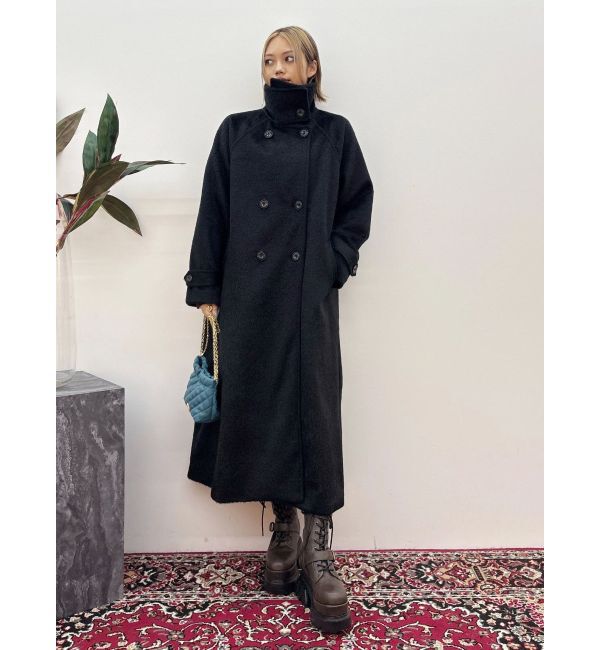 EVRIS「スタンドカラーロングコート」|チェスターコート|