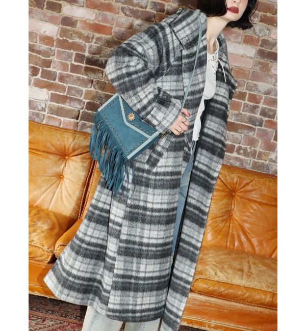 EVRIS「スタンドカラーロングコート」|チェスターコート|