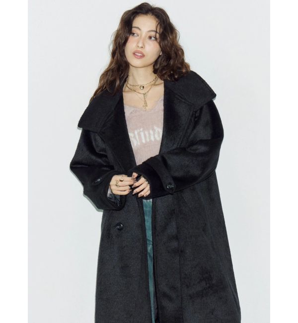 EVRIS「スタンドカラーロングコート」|チェスターコート|