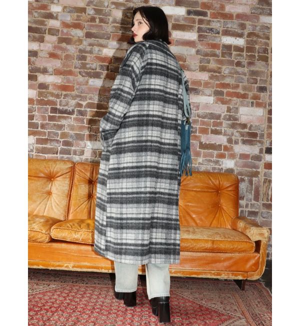 EVRIS「スタンドカラーロングコート」|チェスターコート|