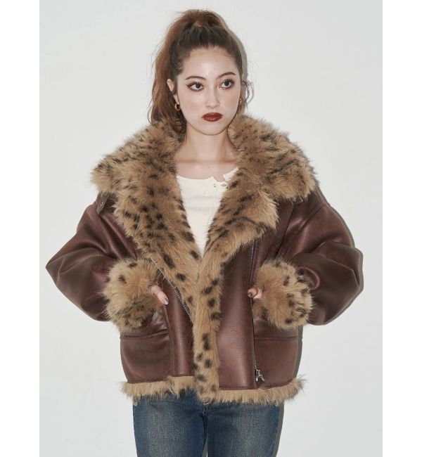 EVRIS「【SNSでバズり中】リバーシブルフェイクファーブルゾン」|ブルゾン・スタジャン|