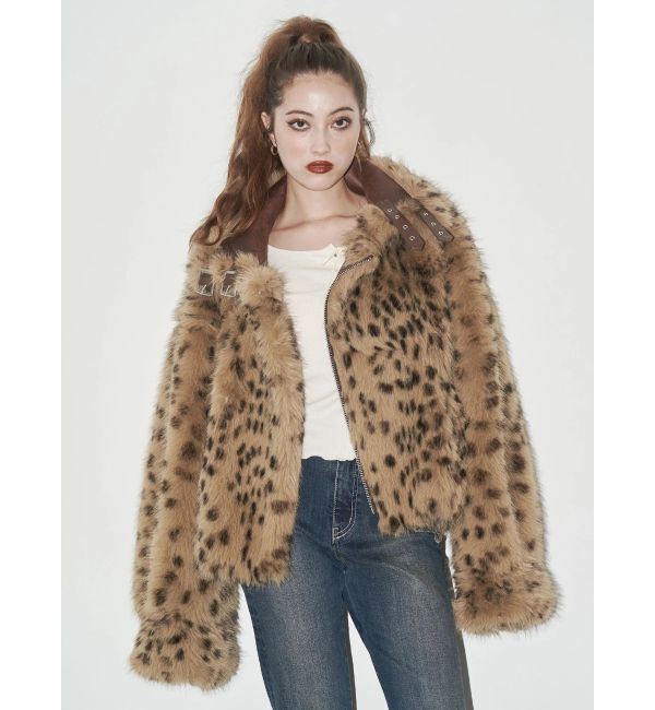 EVRIS「【SNSでバズり中】リバーシブルフェイクファーブルゾン」|ブルゾン・スタジャン|