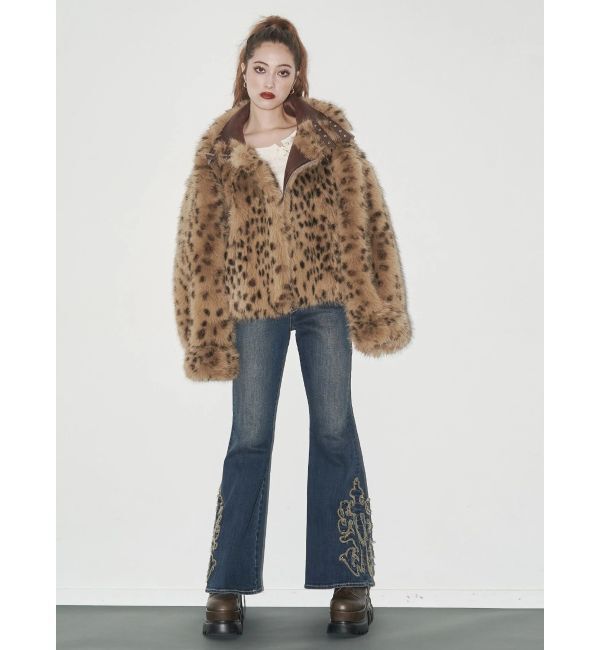 EVRIS「【SNSでバズり中】リバーシブルフェイクファーブルゾン」|ブルゾン・スタジャン|