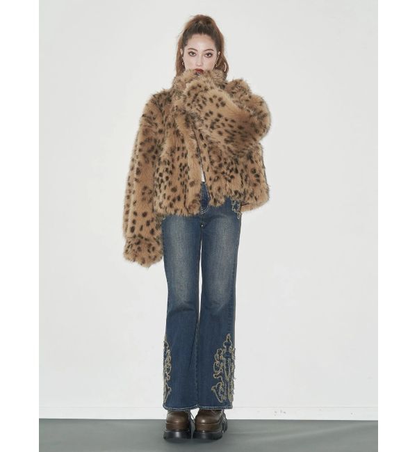 EVRIS「【SNSでバズり中】リバーシブルフェイクファーブルゾン」|ブルゾン・スタジャン|