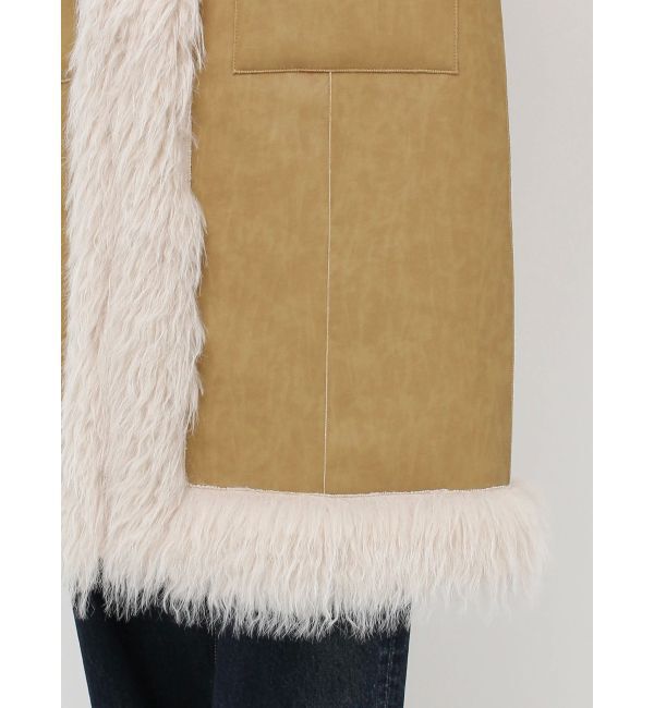 EVRIS「フェイクファームートンロングコート」|その他|