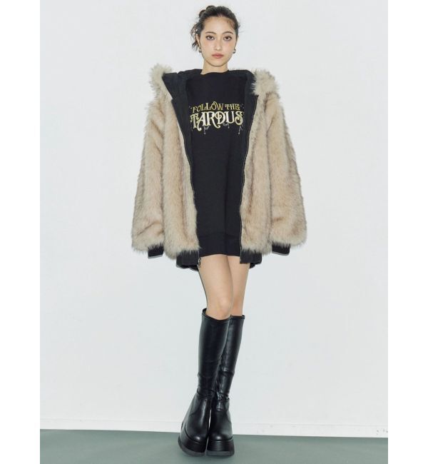 EVRIS「リバーシブルオーバーサイズフードブルゾン」|ブルゾン・スタジャン|