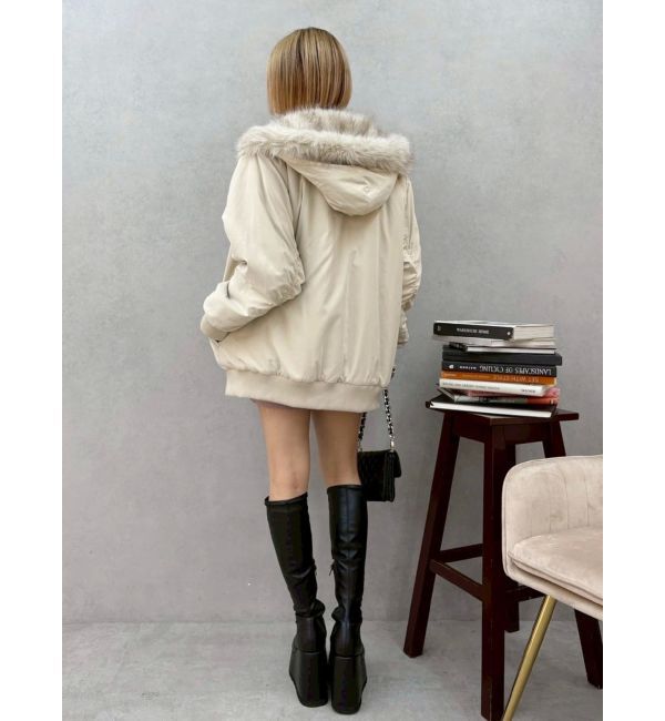 EVRIS「リバーシブルオーバーサイズフードブルゾン」|ブルゾン・スタジャン|