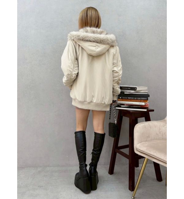 EVRIS「リバーシブルオーバーサイズフードブルゾン」|ブルゾン・スタジャン|