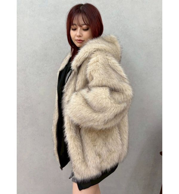 EVRIS「リバーシブルオーバーサイズフードブルゾン」|ブルゾン・スタジャン|