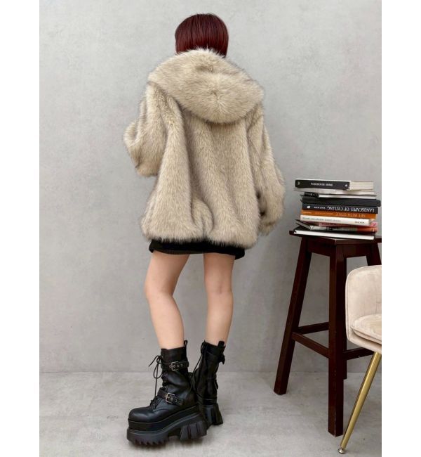 EVRIS「リバーシブルオーバーサイズフードブルゾン」|ブルゾン・スタジャン|