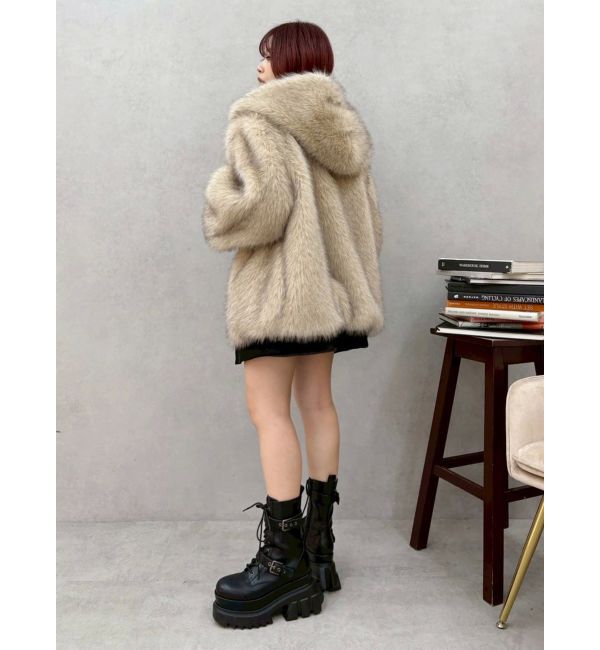 EVRIS「リバーシブルオーバーサイズフードブルゾン」|ブルゾン・スタジャン|