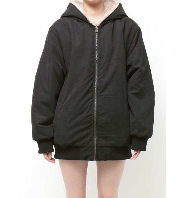 EVRIS「リバーシブルオーバーサイズフードブルゾン」|ブルゾン・スタジャン|