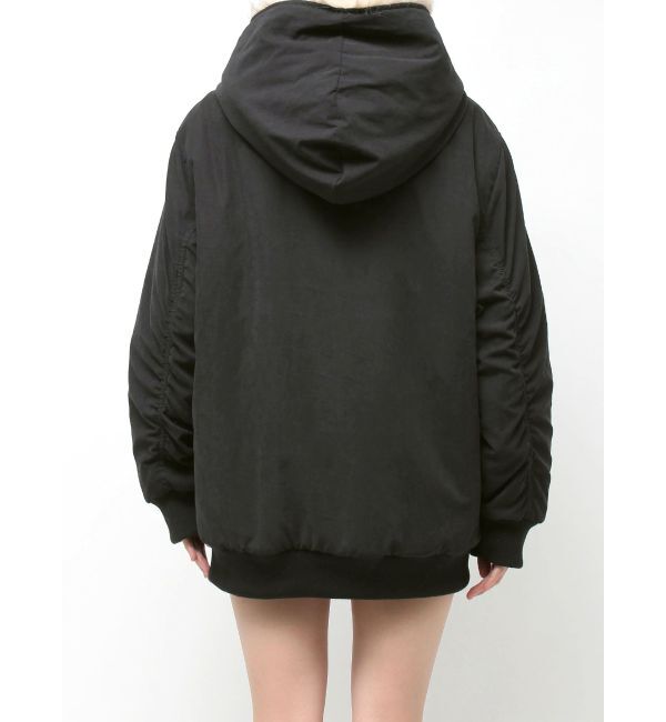 EVRIS「リバーシブルオーバーサイズフードブルゾン」|ブルゾン・スタジャン|