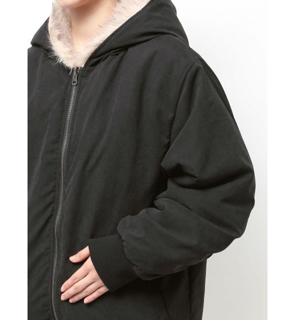 EVRIS「リバーシブルオーバーサイズフードブルゾン」|ブルゾン・スタジャン|