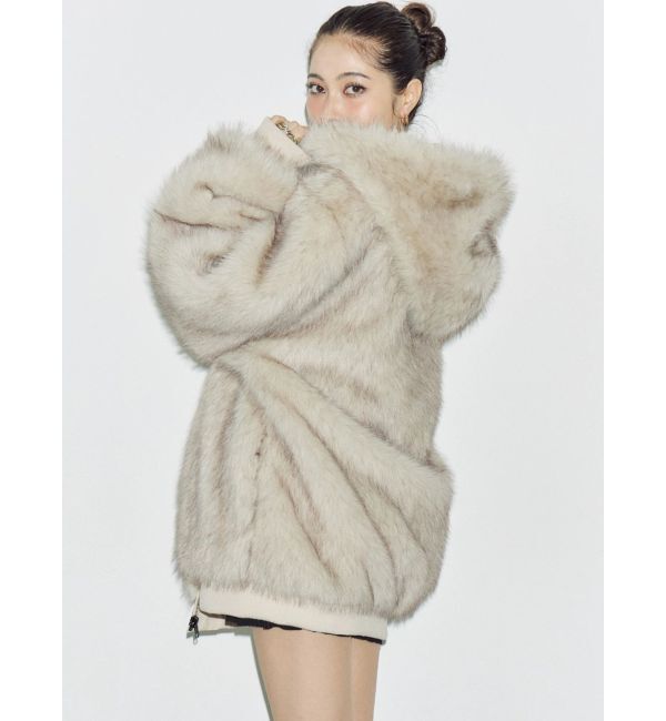 EVRIS「リバーシブルオーバーサイズフードブルゾン」|ブルゾン・スタジャン|