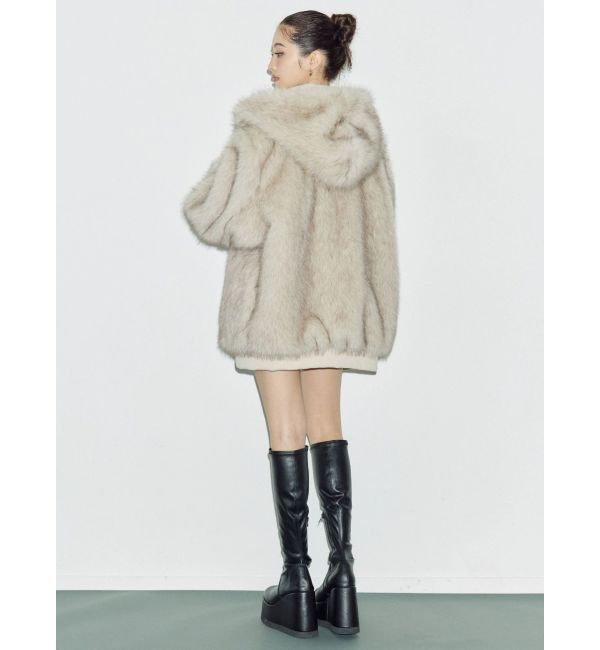 EVRIS「リバーシブルオーバーサイズフードブルゾン」|ブルゾン・スタジャン|