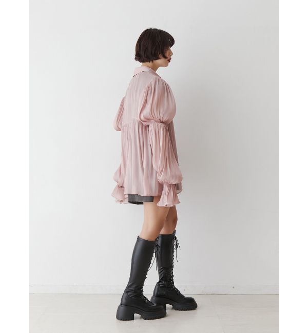 jouetie「ボリュームスリーブシアーシャツ」|シャツ・ブラウス|