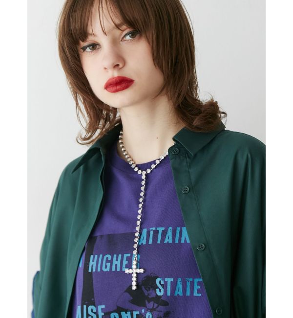 jouetie「クロスビジューネックレス」|ネックレス|