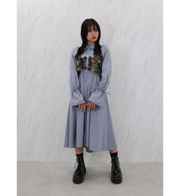 jouetie「ゴブランビスチェシャツワンピース」|ワンピース|