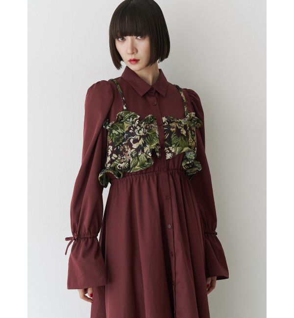 jouetie「ゴブランビスチェシャツワンピース」|ワンピース|