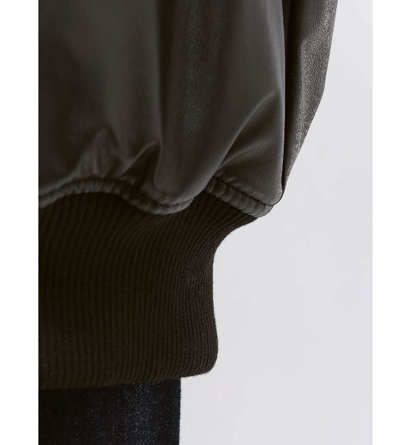 jouetie「フェイクレザーライダースMA-1ジャケット」|ブルゾン・スタジャン|