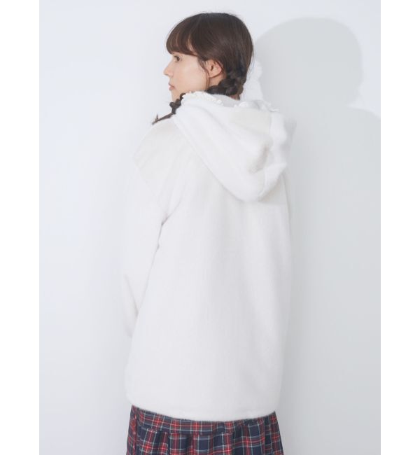 merry jenny「フリルフードフェイクファージャケット」|その他|