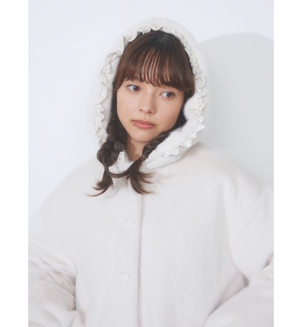 merry jenny「フリルフードフェイクファージャケット」|その他|