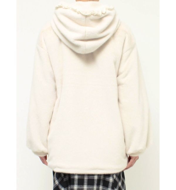 merry jenny「フリルフードフェイクファージャケット」|その他|