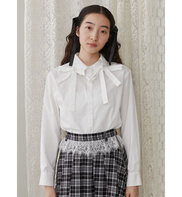 merry jenny「リボンリボンシャツ」|シャツ・ブラウス|