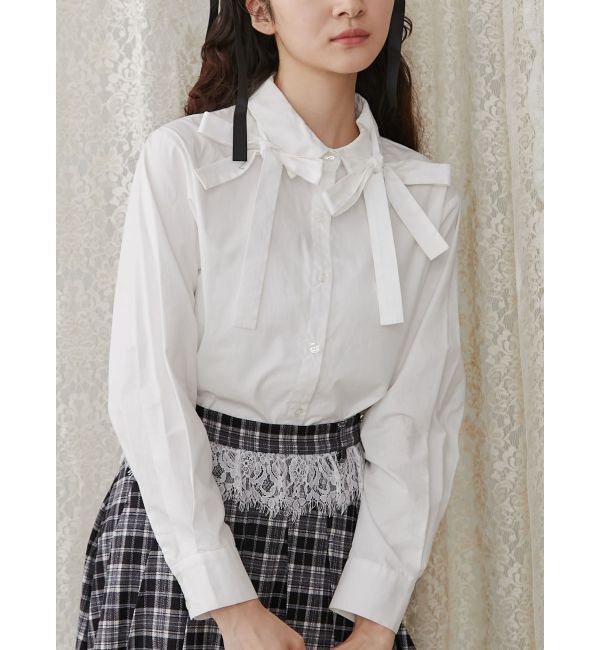 merry jenny「リボンリボンシャツ」|シャツ・ブラウス|