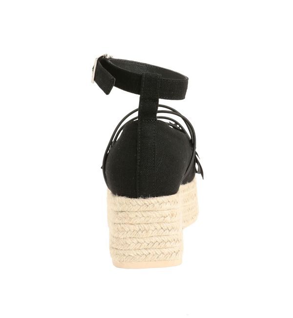 merry jenny「ribbon balletジュートウェッジサンダル」|サンダル|